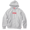 Supreme Swarovski Box Logo Hooded Sweatshirt Grey