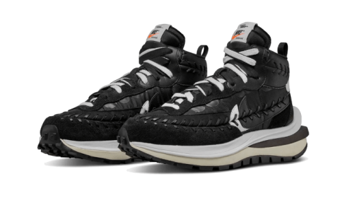 Alternative view of Nike Vaporwaffle Sacai Jean Paul Gaultier Black White