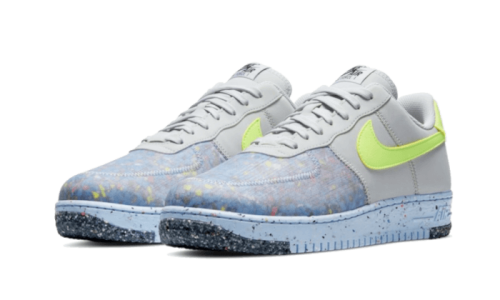Alternative view of Nike Air Force 1 Low Crater Pure Platinum Barely Volt