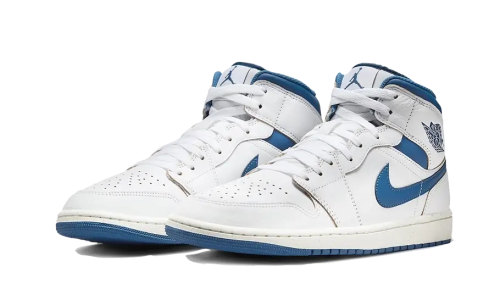 Alternative view of Air Jordan 1 Mid Industrial Blue
