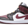 Air Jordan 1 Mid SE Black Dark Beetroot