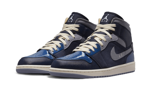 Alternative view of Air Jordan 1 Mid SE Craft Obsidian