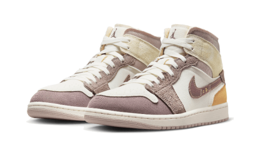 Alternative view of Air Jordan 1 Mid SE Craft Sail Taupe Haze