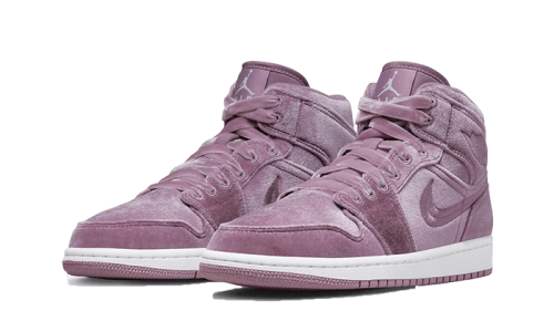 Alternative view of Air Jordan 1 Mid SE Purple Velvet