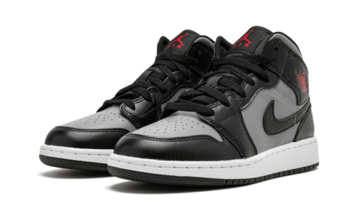 Alternative view of Air Jordan 1 Mid Shadow Red