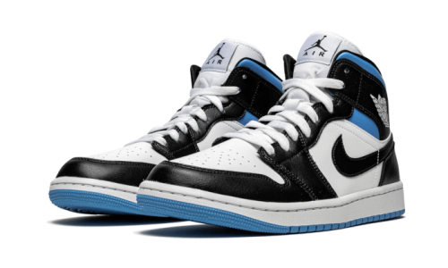 Alternative view of Air Jordan 1 Mid University Black White