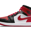 Air Jordan 1 Mid White Bred Toe