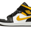 Air Jordan 1 Mid White Pollen Black