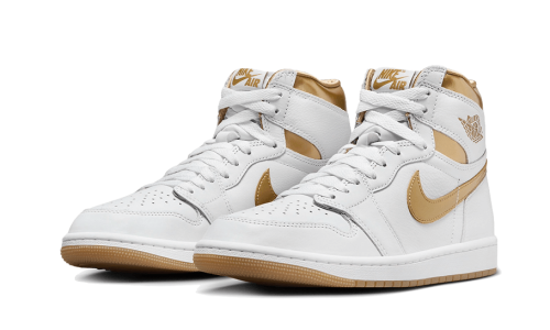 Alternative view of Air Jordan 1 Retro High OG Metallic Gold