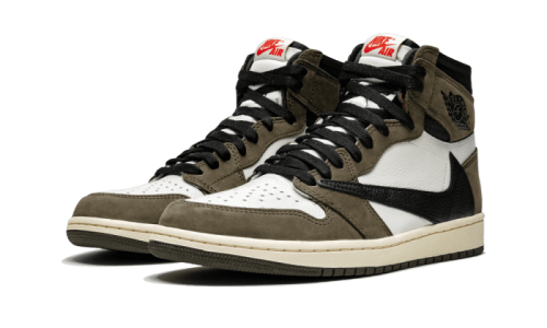 Alternative view of Air Jordan 1 Retro High Travis Scott "Cactus Jack"