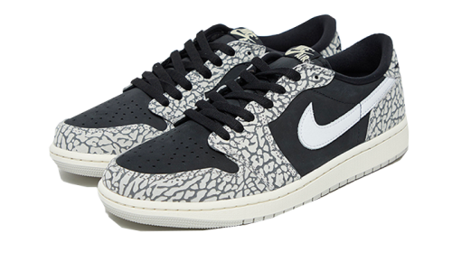 Alternative view of Air Jordan 1 Retro Low OG Black Cement