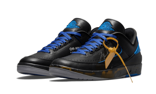 Alternative view of Air Jordan 2 Retro Low SP Off-White Black Blue
