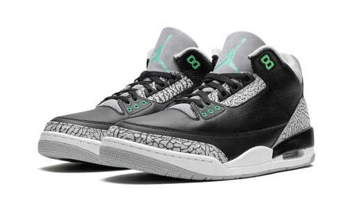 Alternative view of Air Jordan 3 Retro Green Glow