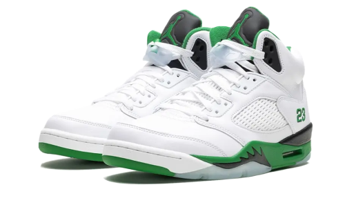 Alternative view of Air Jordan 5 Retro Lucky Green