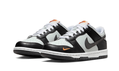 Alternative view of Nike Dunk Low Black Grey Orange