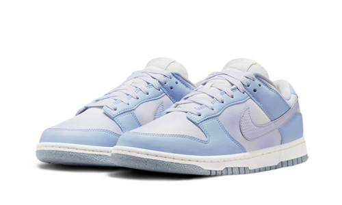Alternative view of Nike Dunk Low White Blue Airbrush