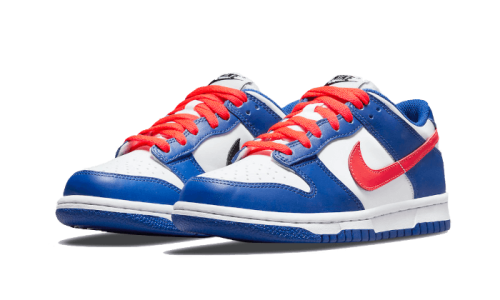 Alternative view of Nike Dunk Low White Royal Red