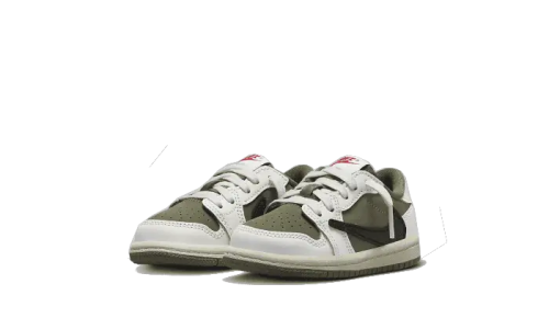 Alternative view of Nike Air Jordan 1 Retro Low OG SP Travis Scott Medium Olive Bébé (TD)