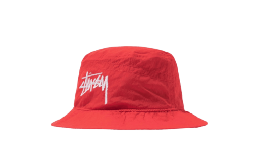 Nike Stussy Bucket Hat Habanero Red