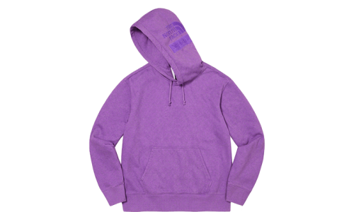 Supreme The North Face Pigment Printed Hooded Sweatshirt Purple