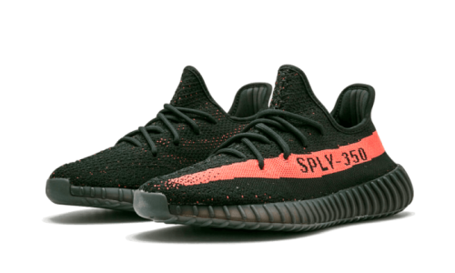 Alternative view of Adidas Yeezy Boost 350 V2 Core Black Red