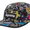 Supreme AOI Embroidered Camp Cap Black