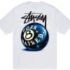 Stussy Born X Raised 8 Ball Tee White