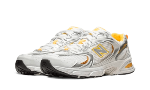 Alternative view of New Balance 530 White Vibrant Apricot Silver Metallic