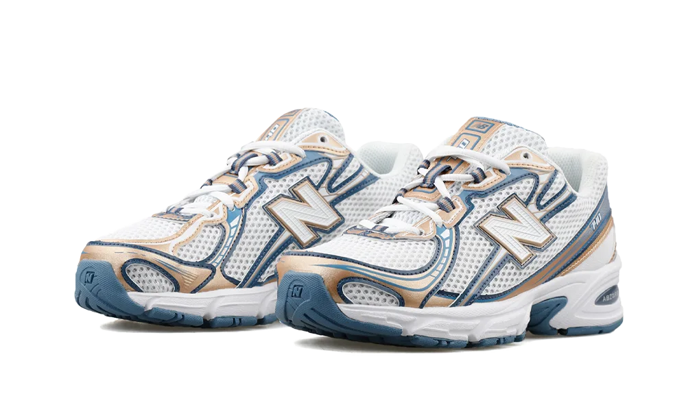 New Balance 740 Blue Gold Metallic - Image 2