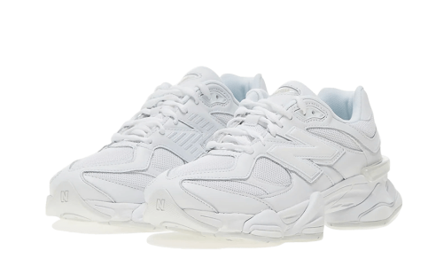 Alternative view of New Balance 9060 Triple White