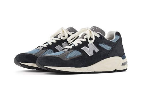 Alternative view of New Balance 990 v2 MiUSA Teddy Santis Navy Castlerock