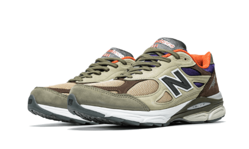 Alternative view of New Balance 990 V3 Made In Usa Tan Blue