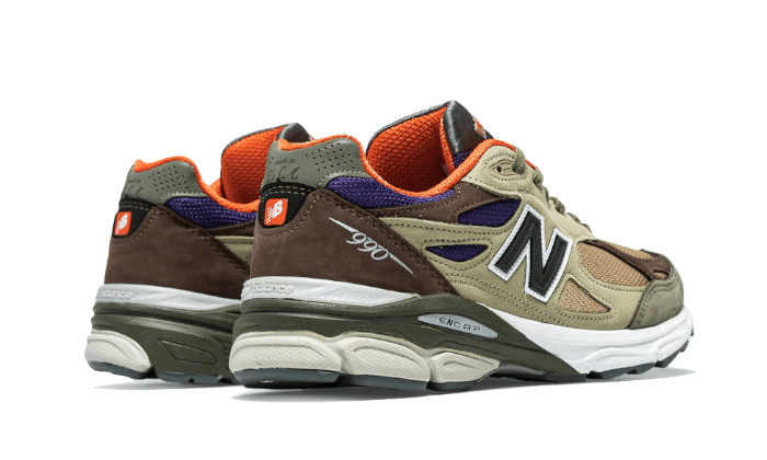 New Balance 990 V3 Made In Usa Tan Blue - Image 3