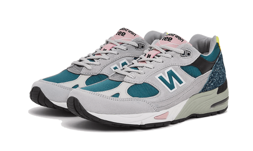 Alternative view of New Balance 991 Made In UK Grey Teal
