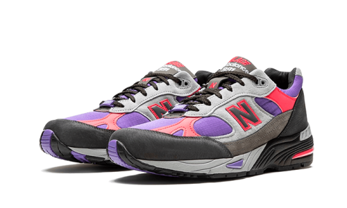 Alternative view of New Balance 991 Made In UK Palace Black Purple Pink