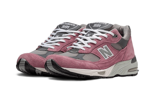 Alternative view of New Balance 991 Made In UK Pink Suede