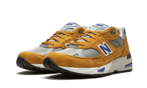 Alternative view of New Balance 991 Yellow Blue
