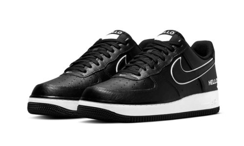 Alternative view of Nike Air Force 1 Low '07 LX Hello White Black
