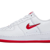 Nike Air Force 1 Low '07 Retro Color of the Month Jewel Swoosh University Red