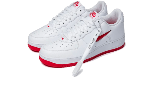 Alternative view of Nike Air Force 1 Low '07 Retro Color of the Month Jewel Swoosh University Red