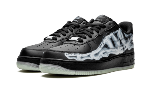 Alternative view of Nike Air Force 1 Low Black Skeleton Halloween (2019)