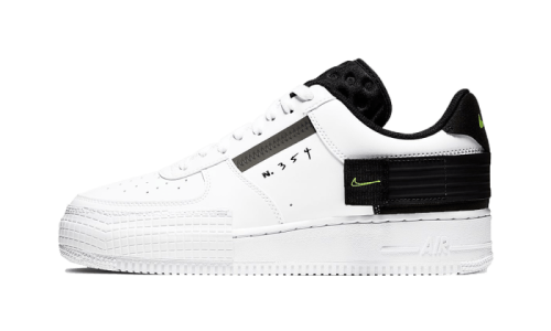 Nike Air Force 1 Low Drop Type White Black Volt