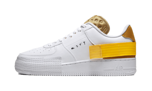 Nike Air Force 1 Low Drop Type White Gold Yellow
