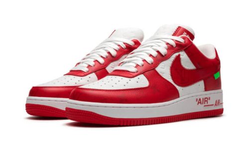 Alternative view of Nike Air Force 1 Low Louis Vuitton White Red