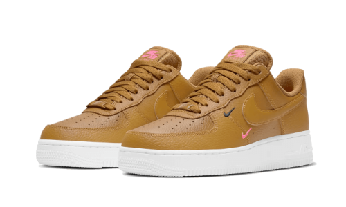 Alternative view of Nike Air Force 1 Low Mini Swoosh Wheat Pink