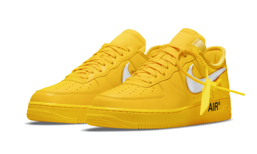 Alternative view of Nike Air Force 1 Low Off-White University Gold Metallic Silver