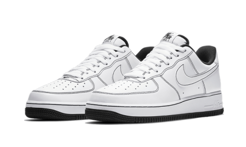 Alternative view of Nike Air Force 1 Low Stitch White Black