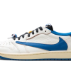 Air Jordan 1 Low OG Fragment Travis Scott White Blue