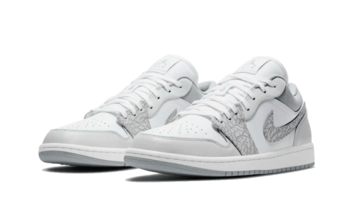 Alternative view of Air Jordan 1 Low PRM Smoke Grey Elephant