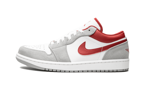 Air Jordan 1 Low SE Light Smoke Grey Gym Red